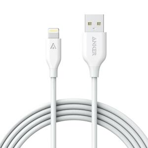 Дата кабель USB 2.0 AM to Lightning 1.8m V3 White Anker (A8112H21)