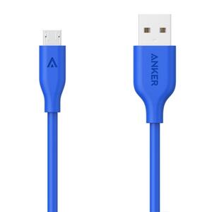 Дата кабель USB 2.0 AM to Micro 5P 0.9m V3 Powerline Blue Anker (A8132H31)