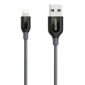 Дата кабель USB 2.0 AM to Lightning 1.8m V2 Powerline+ Space Gray Anker (A8122HA2)