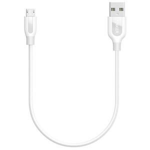 Дата кабель USB 2.0 AM to Micro 5P 0.3m White Anker (A8141021)