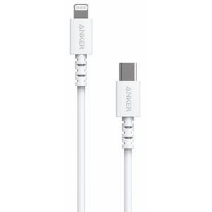 Дата кабель USB Type-C to Lightning 1.8m V3 Powerline Select White Anker (A8613H21)