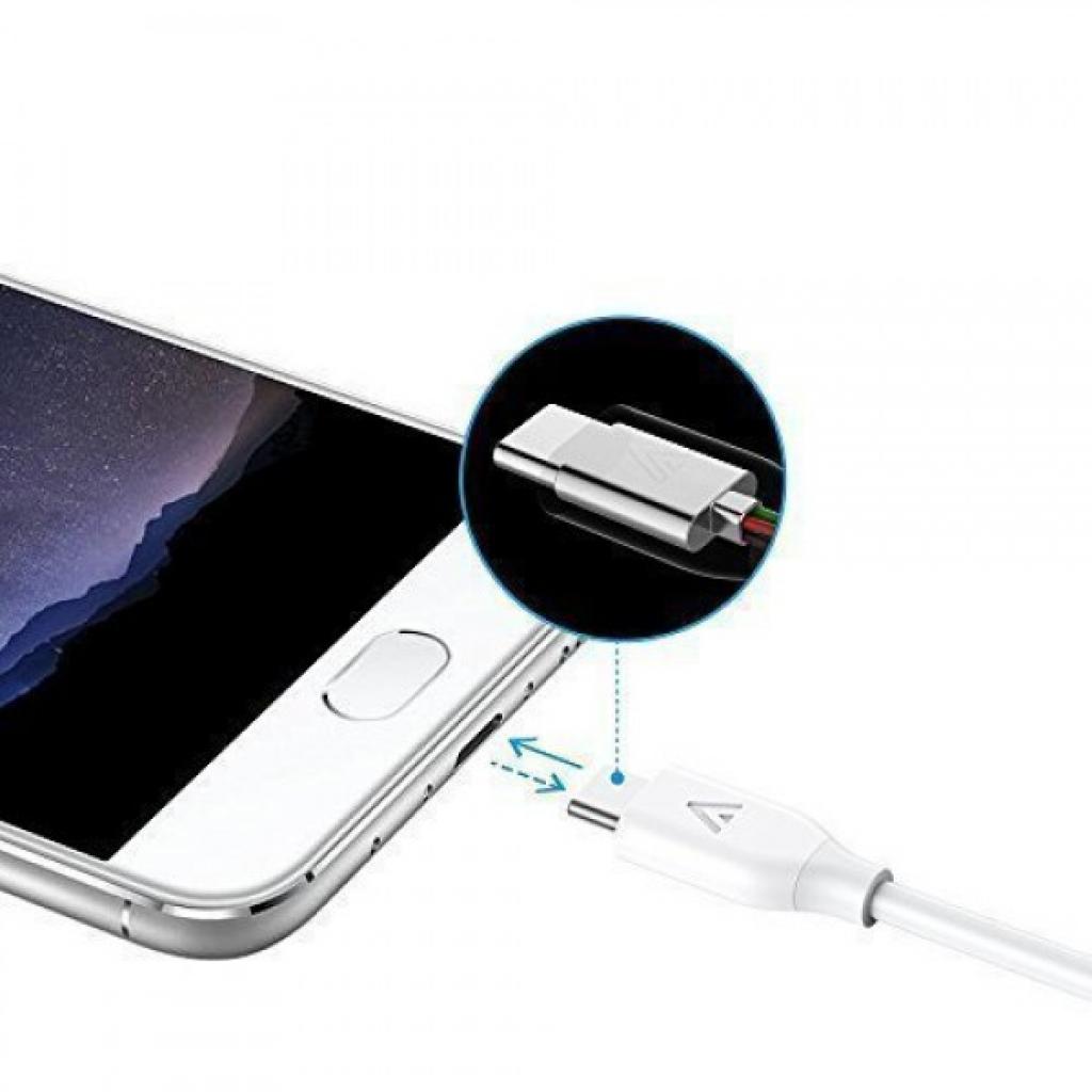Дата кабель USB 3.0 AM to Type-C 0.9m Powerline V3 White Anker (A8163H21/A8163G21) - 2 Дата кабель USB 3.0 AM to Type-C 0.9m Powerline V3 White Anker (A8163H21/A8163G21) - 2