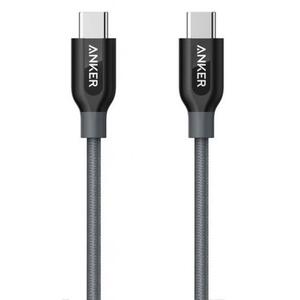 Дата кабель USB Type-C to Type-C 0.9m Powerline+ V3 Gray Anker (A8187HA1)