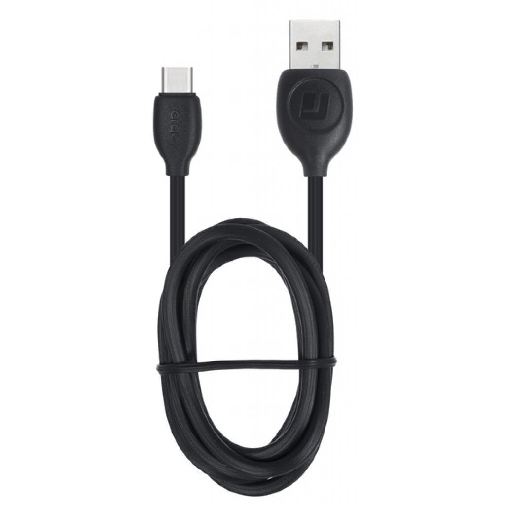 Дата кабель USB 2.0 AM to Type-C 1.0m Black Ergo (TC09) - 1