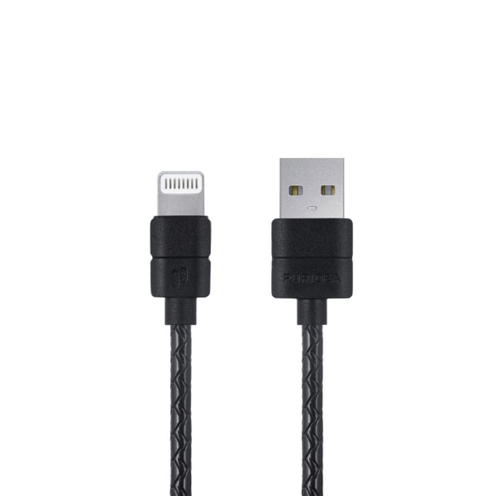 Дата кабель USB 2.0 AM to Lightning 1.0m L21 Black Puridea (L21-Lightning Black)
