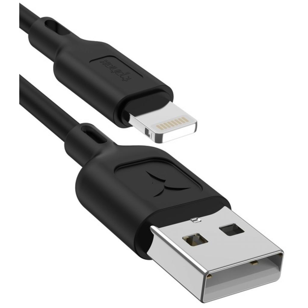Дата кабель USB 2.0 AM to Lightning 1.0m Fast T-L829 Black T-Phox (T-L829 Black) - 1 Дата кабель USB 2.0 AM to Lightning 1.0m Fast T-L829 Black T-Phox (T-L829 Black) - 1