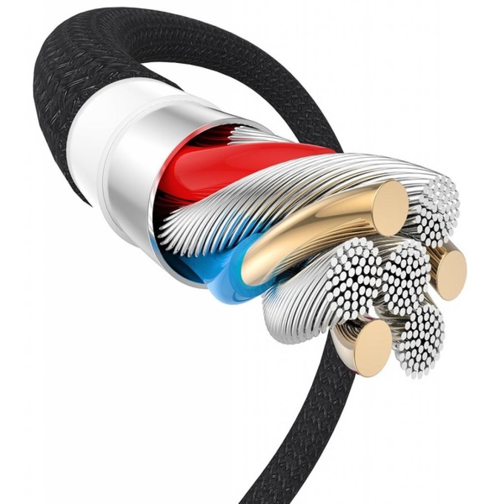 Дата кабель USB 2.0 AM to Lightning 1.0m Jagger T-L814 Black T-Phox (T-L814 black) - 4