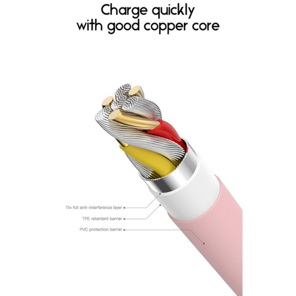 Дата кабель USB 2.0 AM to Lightning 1.0m Kitty T-L817 Pink T-Phox (T-L817 Pink) - 6