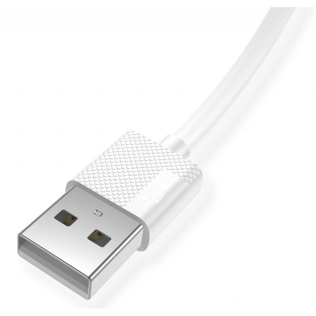 Дата кабель USB 2.0 AM to Lightning 1.2m White T-L801 Black T-Phox (T-L801 white) - 2