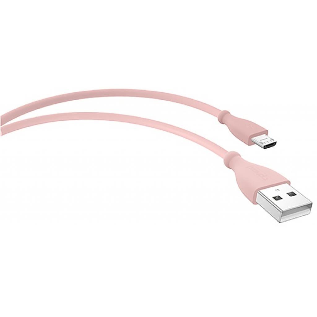 Дата кабель USB 2.0 AM to Micro 5P 1.0m Kitty T-M817 Pink T-Phox (T-M817 Pink) - 3