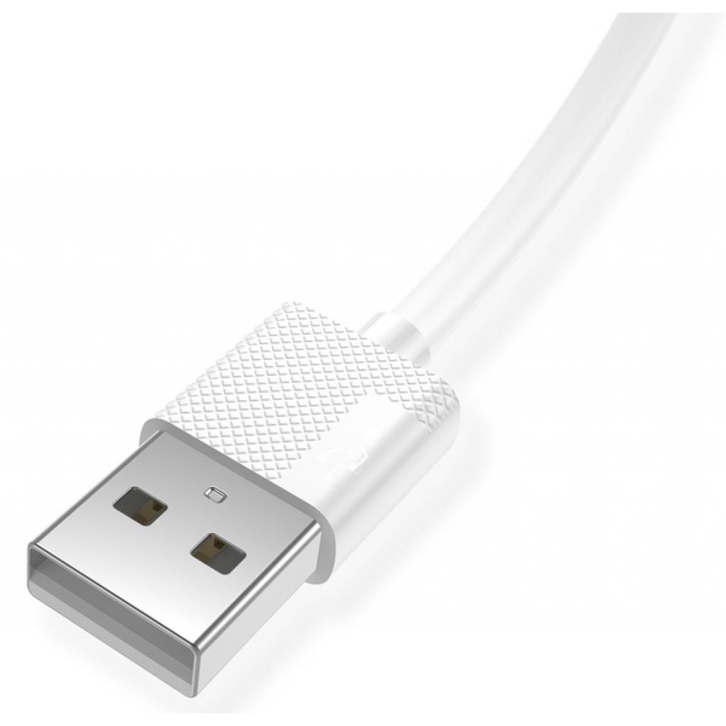 Дата кабель USB 2.0 AM to Micro 5P 2.0m Nets T-M801 White T-Phox (T-M801(2) white) - 3
