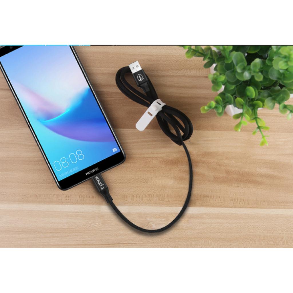 Дата кабель USB 2.0 AM to Micro 5P 1.2m Speed T-M810 Black T-Phox (T-M810 Black) - 4 Дата кабель USB 2.0 AM to Micro 5P 1.2m Speed T-M810 Black T-Phox (T-M810 Black) - 4
