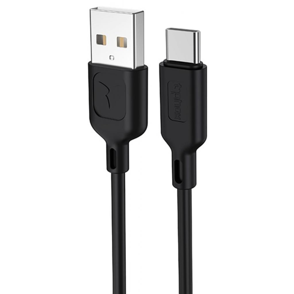 Дата кабель USB 2.0 AM to Type-C 1.2m Fast T-C829 Black T-Phox (T-C829 Black) Дата кабель USB 2.0 AM to Type-C 1.2m Fast T-C829 Black T-Phox (T-C829 Black)