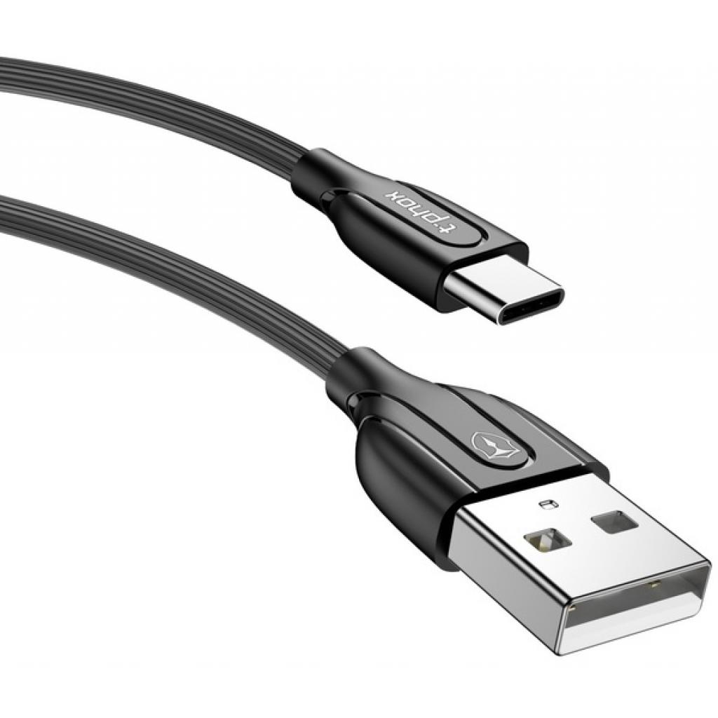 Дата кабель USB 2.0 AM to Type-C 1.0m Mini T-C807 Black T-Phox (T-C807 Black) - 4