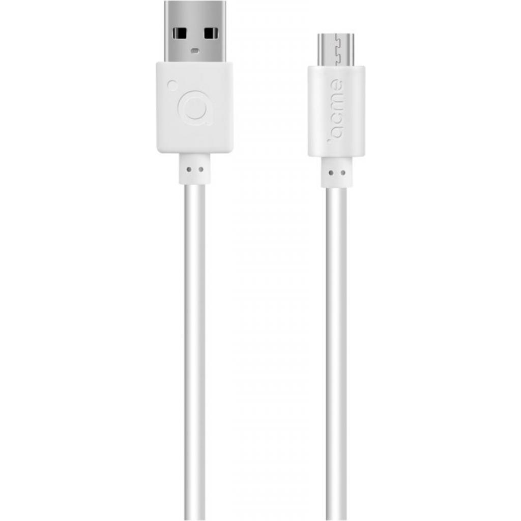 Дата кабель USB 2.0 AM to Micro 5P 2.0m CB1012W ACME (4770070879054) - 1 Дата кабель USB 2.0 AM to Micro 5P 2.0m CB1012W ACME (4770070879054) - 1