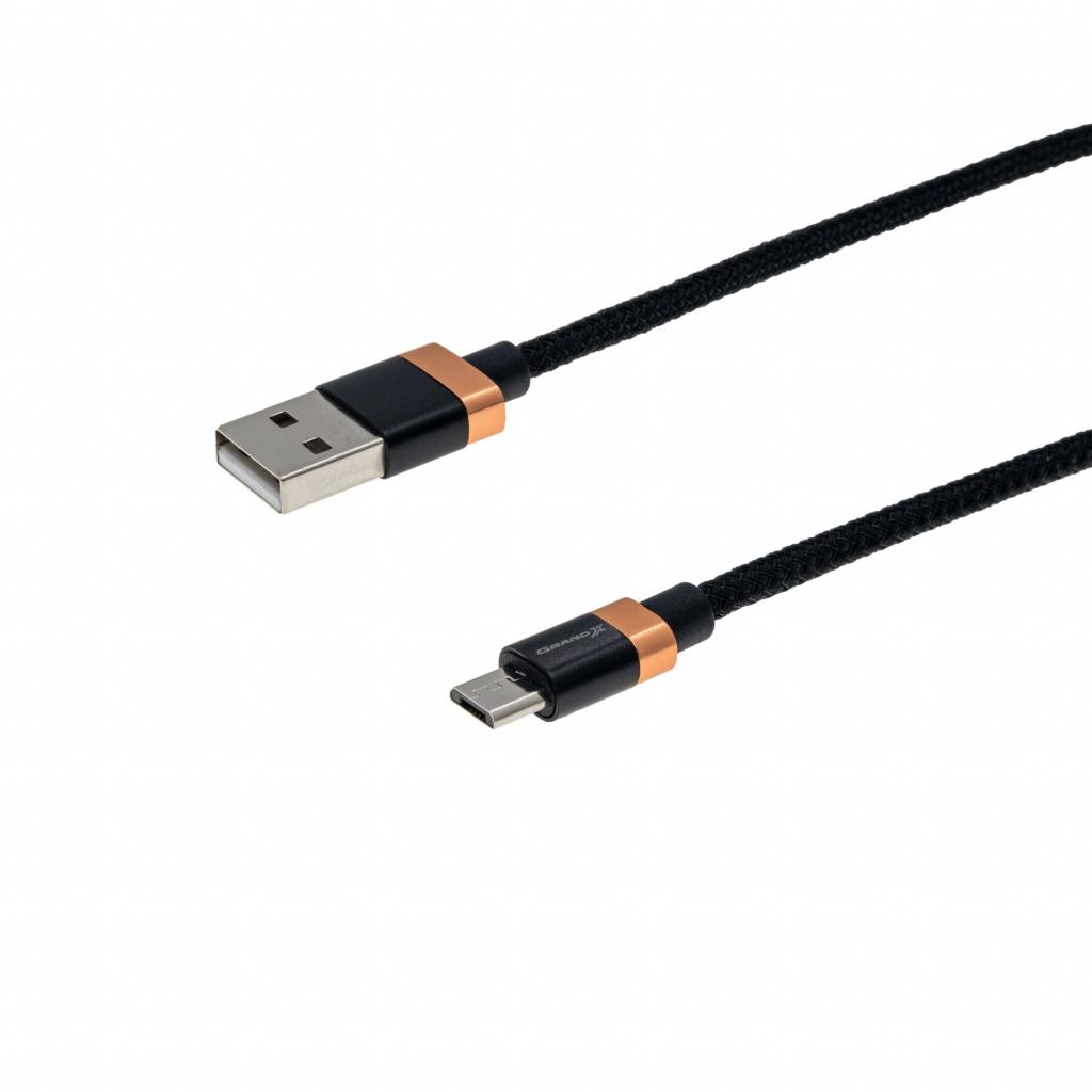 Дата кабель USB 2.0 AM to Micro 5P 1.0m Grand-X (FM07CB) - 1 Дата кабель USB 2.0 AM to Micro 5P 1.0m Grand-X (FM07CB) - 1
