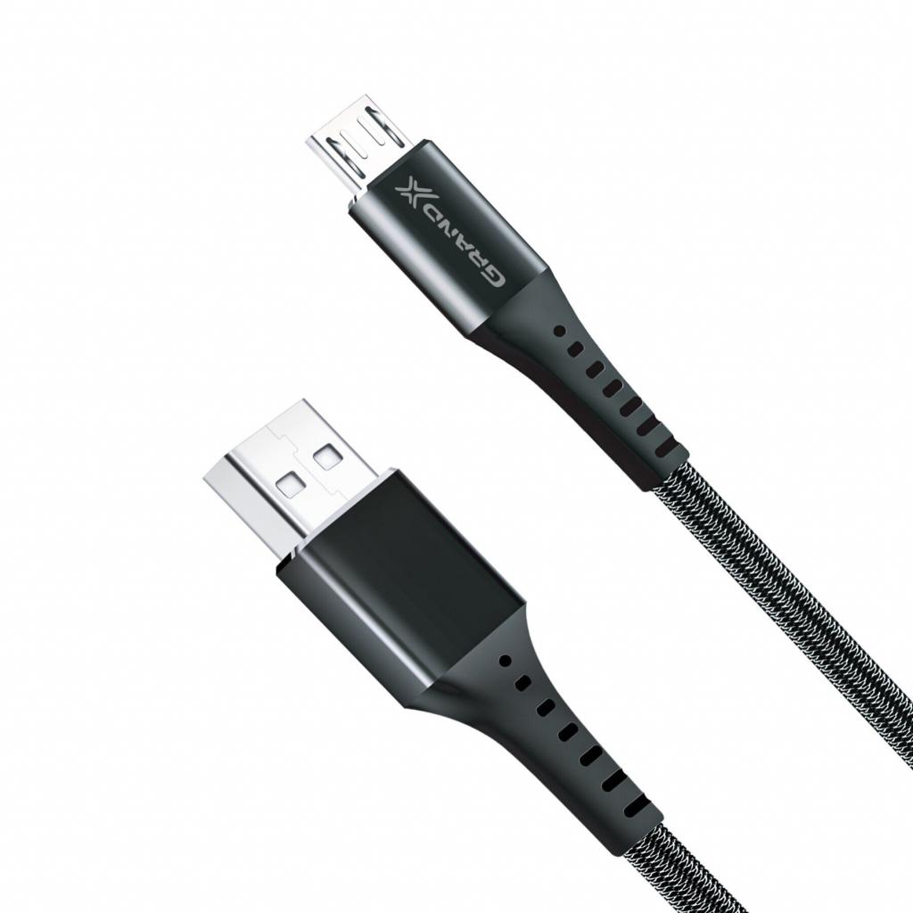 Дата кабель USB 2.0 AM to Micro 5P 1.2m Grand-X (FM-12B) - 2 Дата кабель USB 2.0 AM to Micro 5P 1.2m Grand-X (FM-12B) - 2