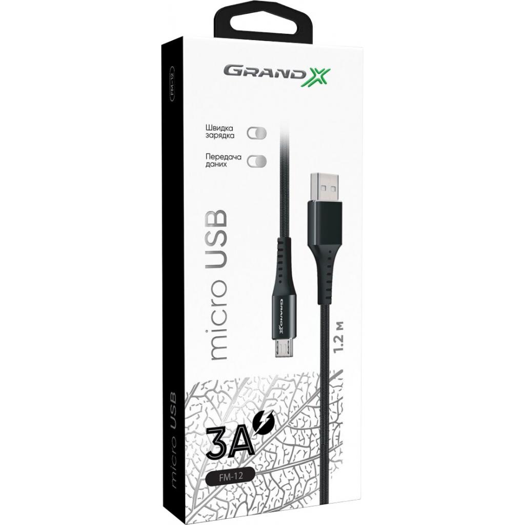 Дата кабель USB 2.0 AM to Micro 5P 1.2m Grand-X (FM-12B) - 3 Дата кабель USB 2.0 AM to Micro 5P 1.2m Grand-X (FM-12B) - 3