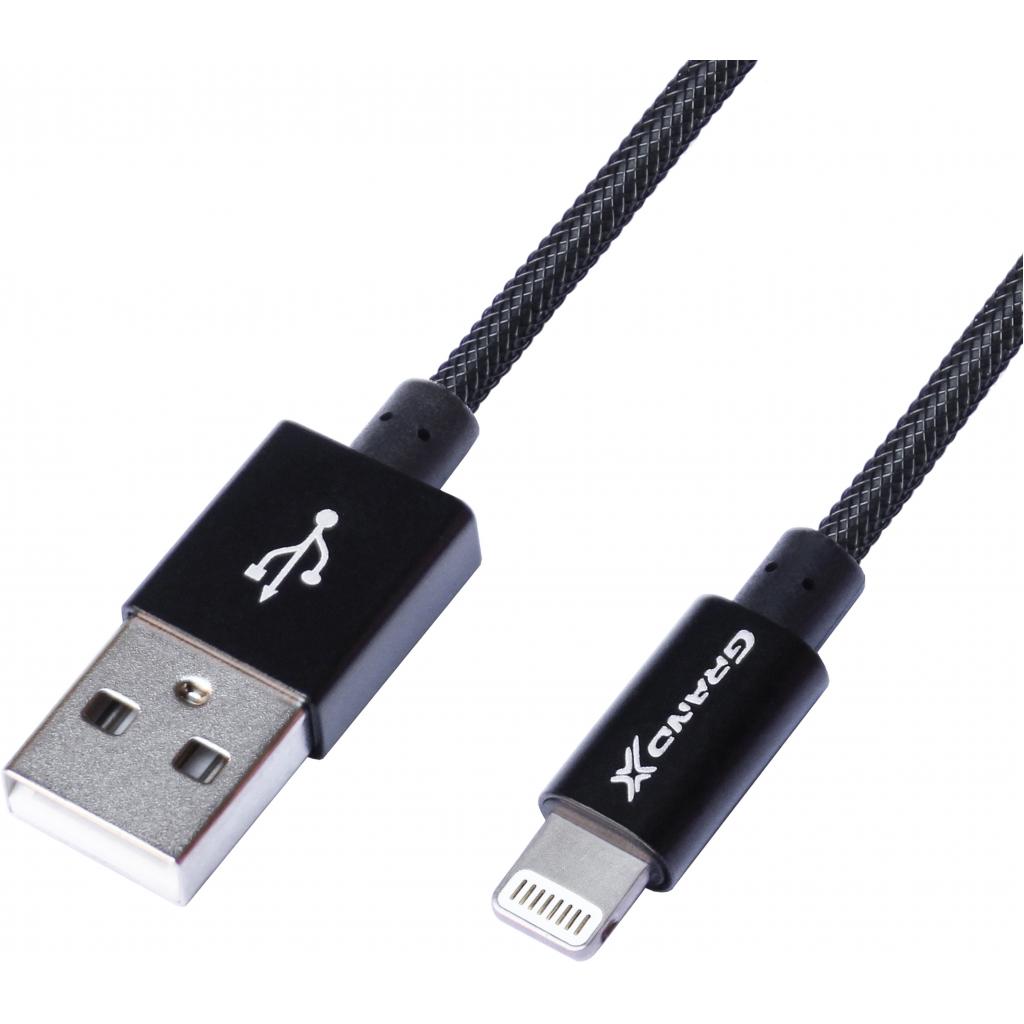 Дата кабель USB 2.0 AM to Lightning 1.2m MFI Grand-X (FL01NB) - 1 Дата кабель USB 2.0 AM to Lightning 1.2m MFI Grand-X (FL01NB) - 1