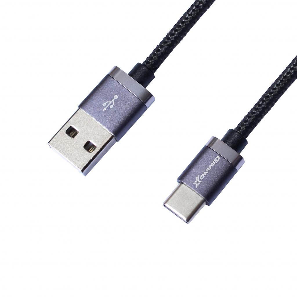 Дата кабель USB 2.0 AM to Type-C 1.0m Black Grand-X (FC07B) - 1 Дата кабель USB 2.0 AM to Type-C 1.0m Black Grand-X (FC07B) - 1