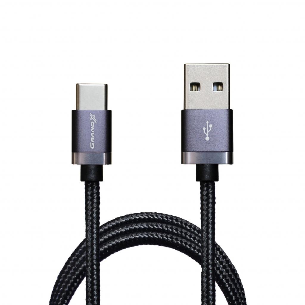 Дата кабель USB 2.0 AM to Type-C 1.0m Black Grand-X (FC07B) Дата кабель USB 2.0 AM to Type-C 1.0m Black Grand-X (FC07B)