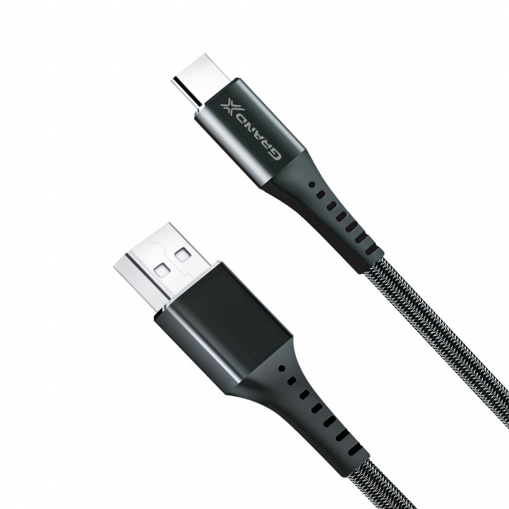 Дата кабель USB 2.0 AM to Type-C 1.2m Black Grand-X (FC-12B) - 1 Дата кабель USB 2.0 AM to Type-C 1.2m Black Grand-X (FC-12B) - 1