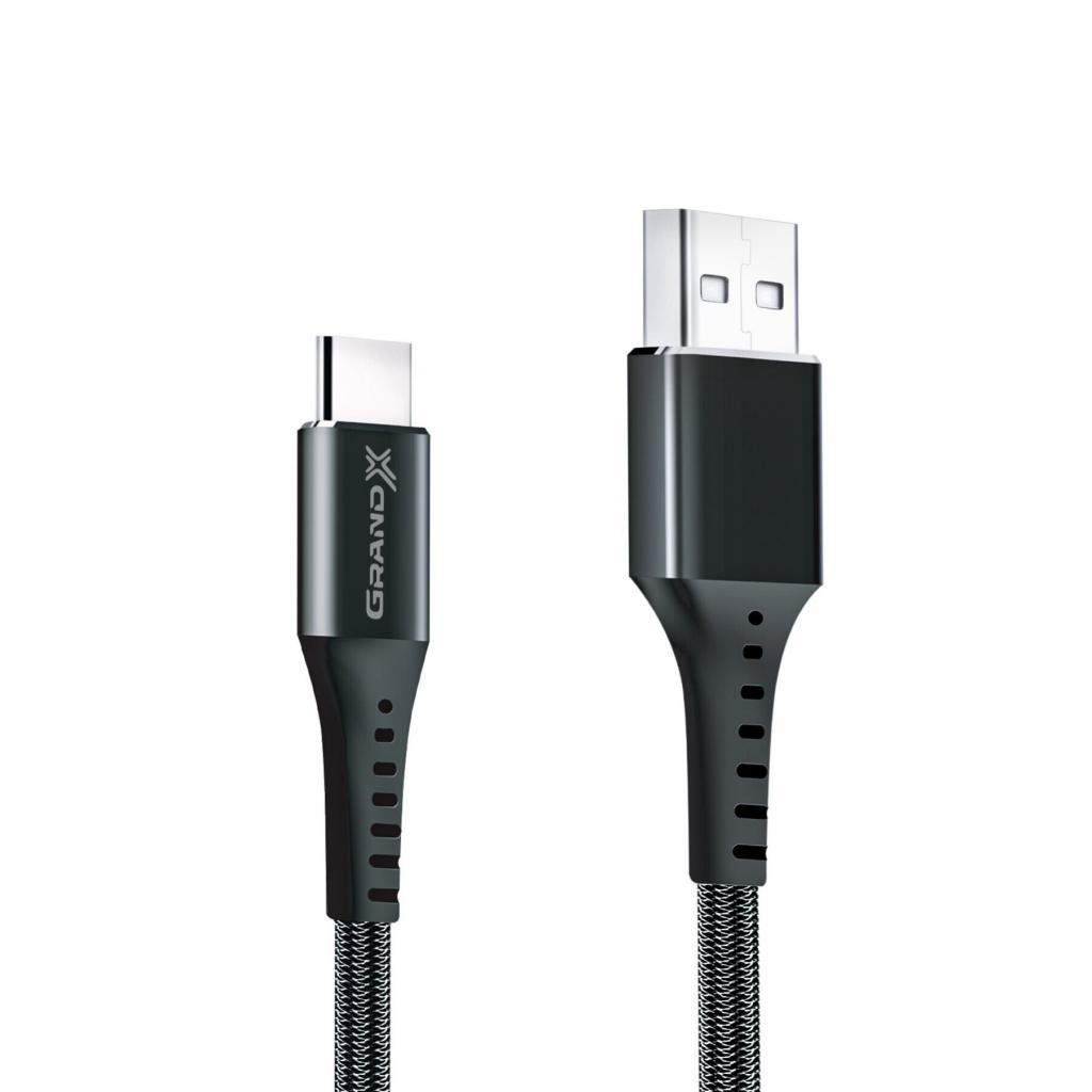 Дата кабель USB 2.0 AM to Type-C 1.2m Black Grand-X (FC-12B) - 2 Дата кабель USB 2.0 AM to Type-C 1.2m Black Grand-X (FC-12B) - 2