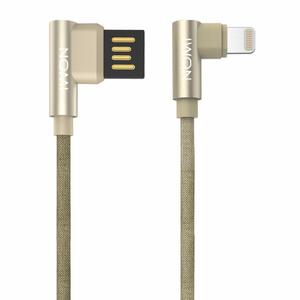 Дата кабель USB 2.0 AM to Lightning 1.0m Gold Nomi (344272)