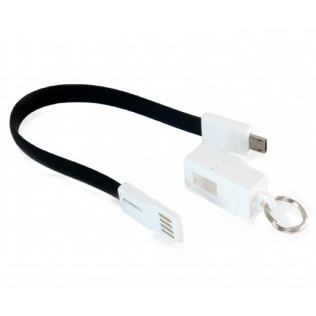 Дата кабель USB 2.0 AM to Micro 5P 0.18m black Extradigital (KBU1786) - 1
