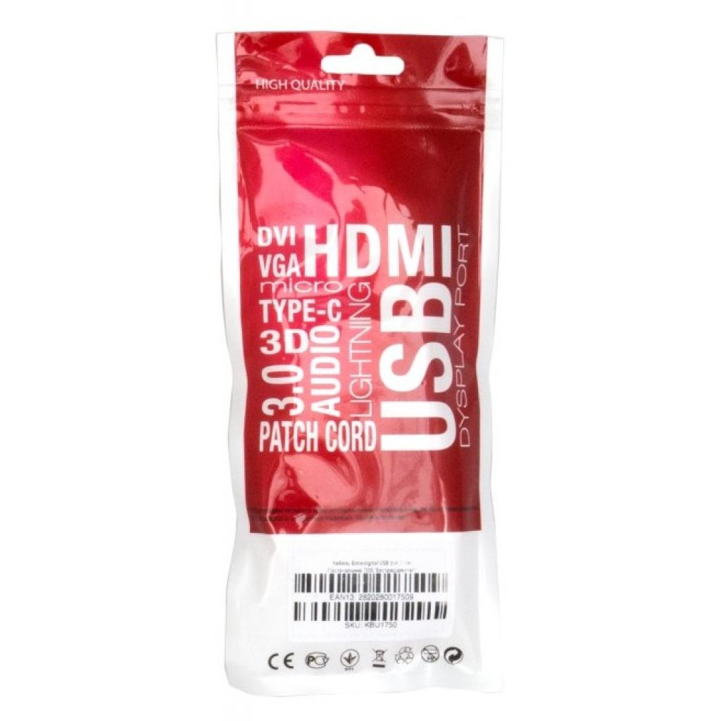 Дата кабель USB Type-C to Type-C 1.0m flexible Extradigital (KBT1776) - 3 Дата кабель USB Type-C to Type-C 1.0m flexible Extradigital (KBT1776) - 3