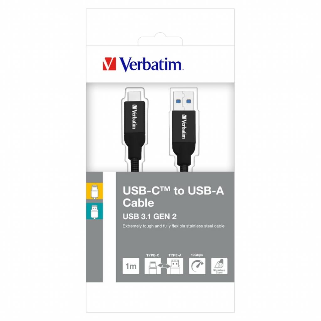 Дата кабель USB 3.1 AM to Type-C 1.0m black Verbatim (48871) - 2
