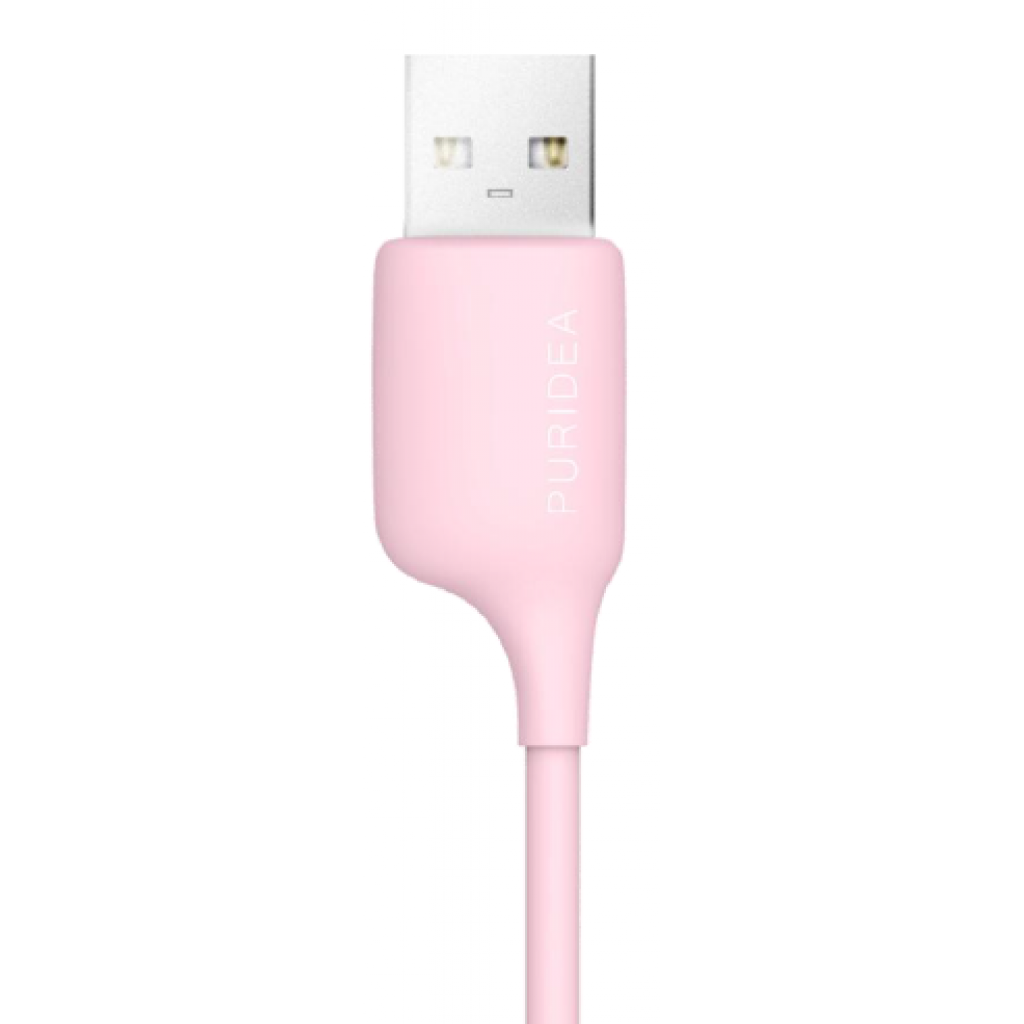 Дата кабель USB 2.0 AM to Lightninng 1.0m Pink Puridea (L02-Pink) - 1