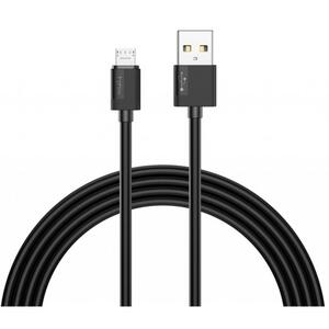 Дата кабель USB 2.0 AM to Micro 5P 1.2m Nets T-M801 Black Puridea (T-M801 black)