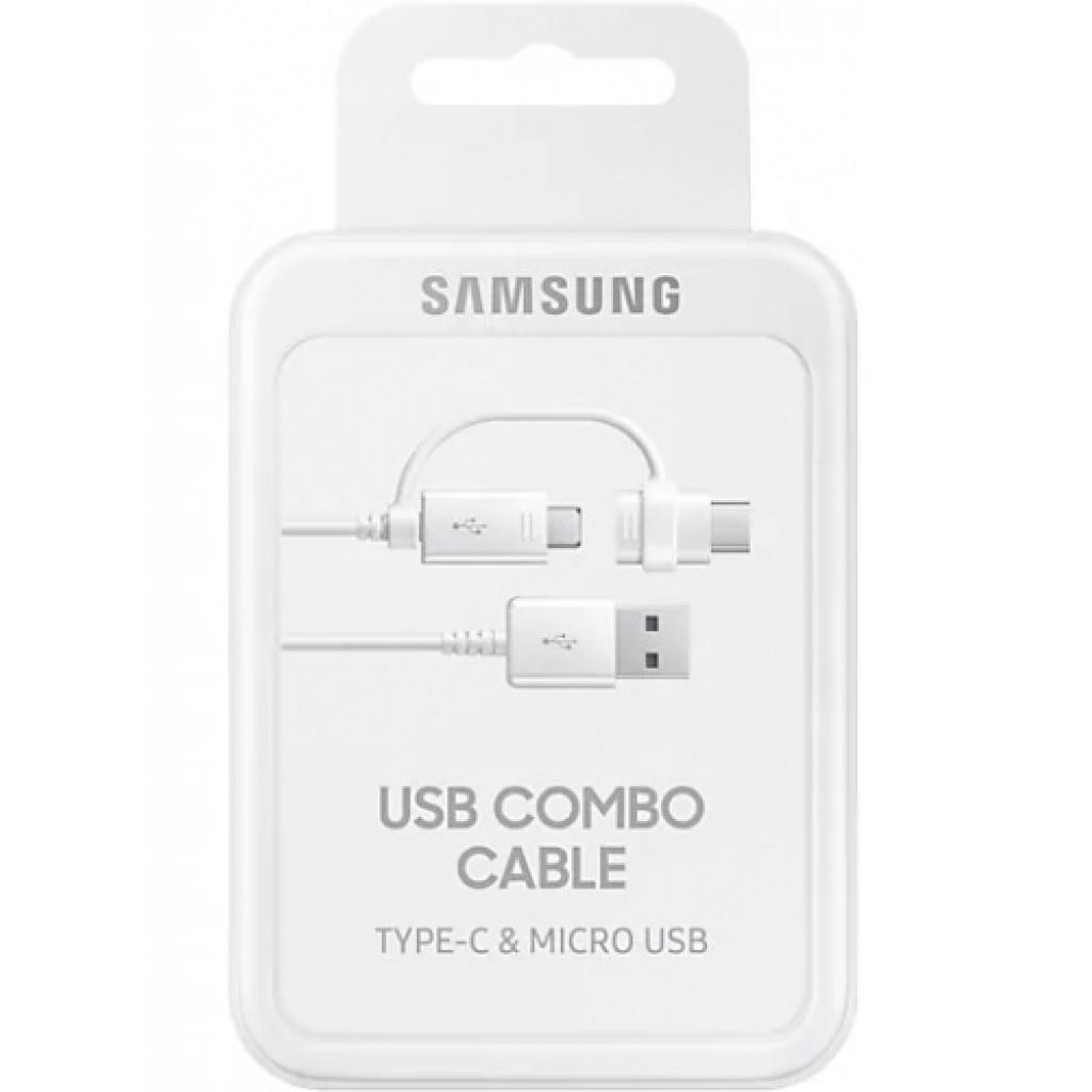 Дата кабель USB 2.0 AM to Type-C + Micro 5P 1.5m white Samsung (EP-DG930DWEGRU) - 2
