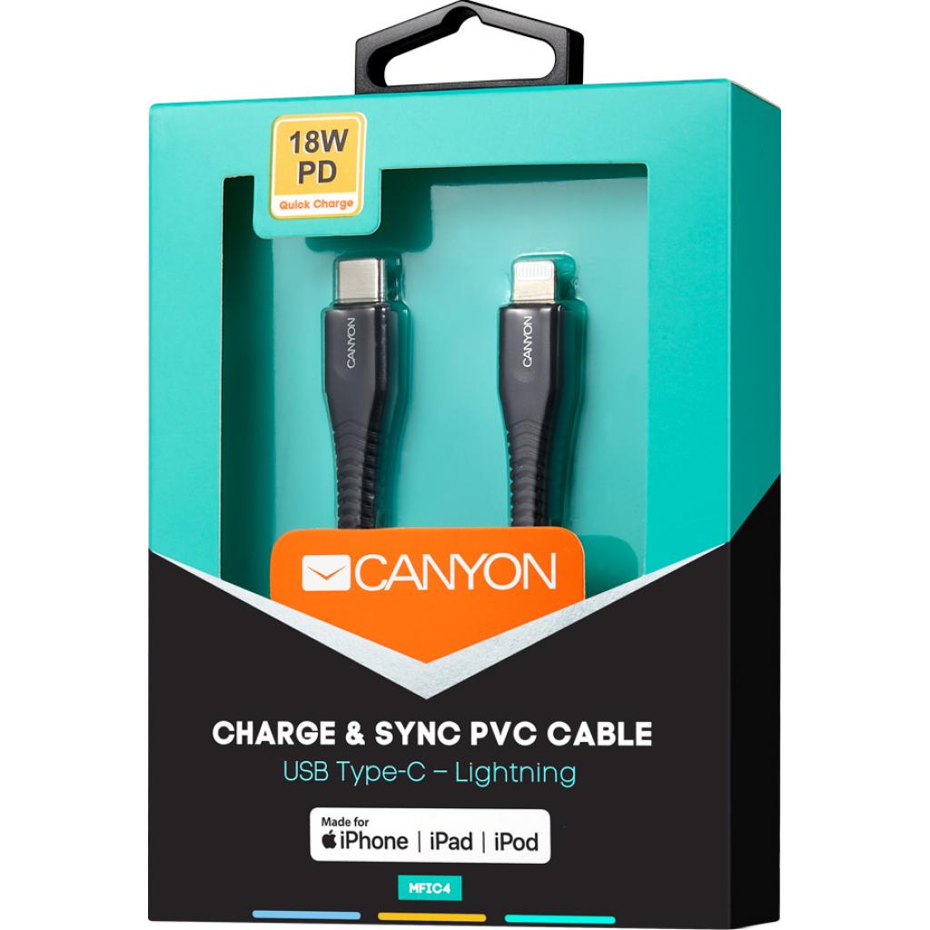 Дата кабель USB Type-C to Lightning 1.2m MFI Black Canyon (CNS-MFIC4B) - 2 Дата кабель USB Type-C to Lightning 1.2m MFI Black Canyon (CNS-MFIC4B) - 2