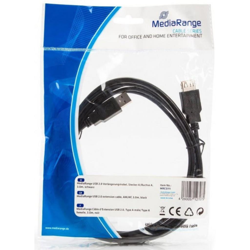 Дата кабель USB 2.0 AM/AF 3.0m Mediarange (MRCS111)