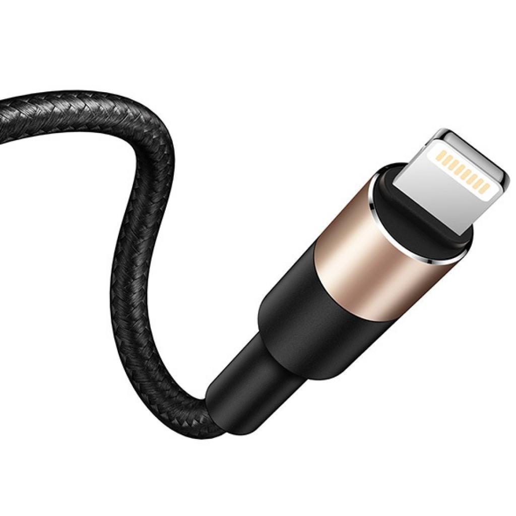 Дата кабель USB 2.0 AM to Lightning + Micro 5P + Type-C 1.2m T-F815 T-Phox (T-F815 Mix Black/Gold) - 1