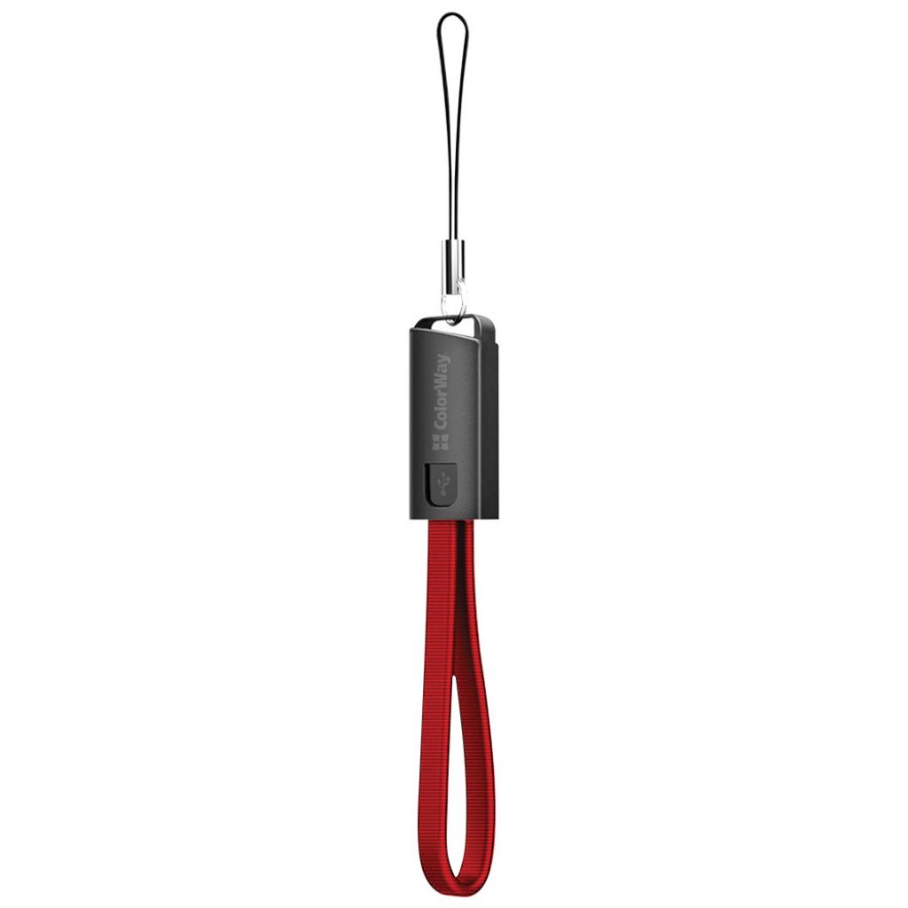 Дата кабель USB 2.0 AM to Lightning 0.22m red ColorWay (CW-CBUL021-RD) - 2