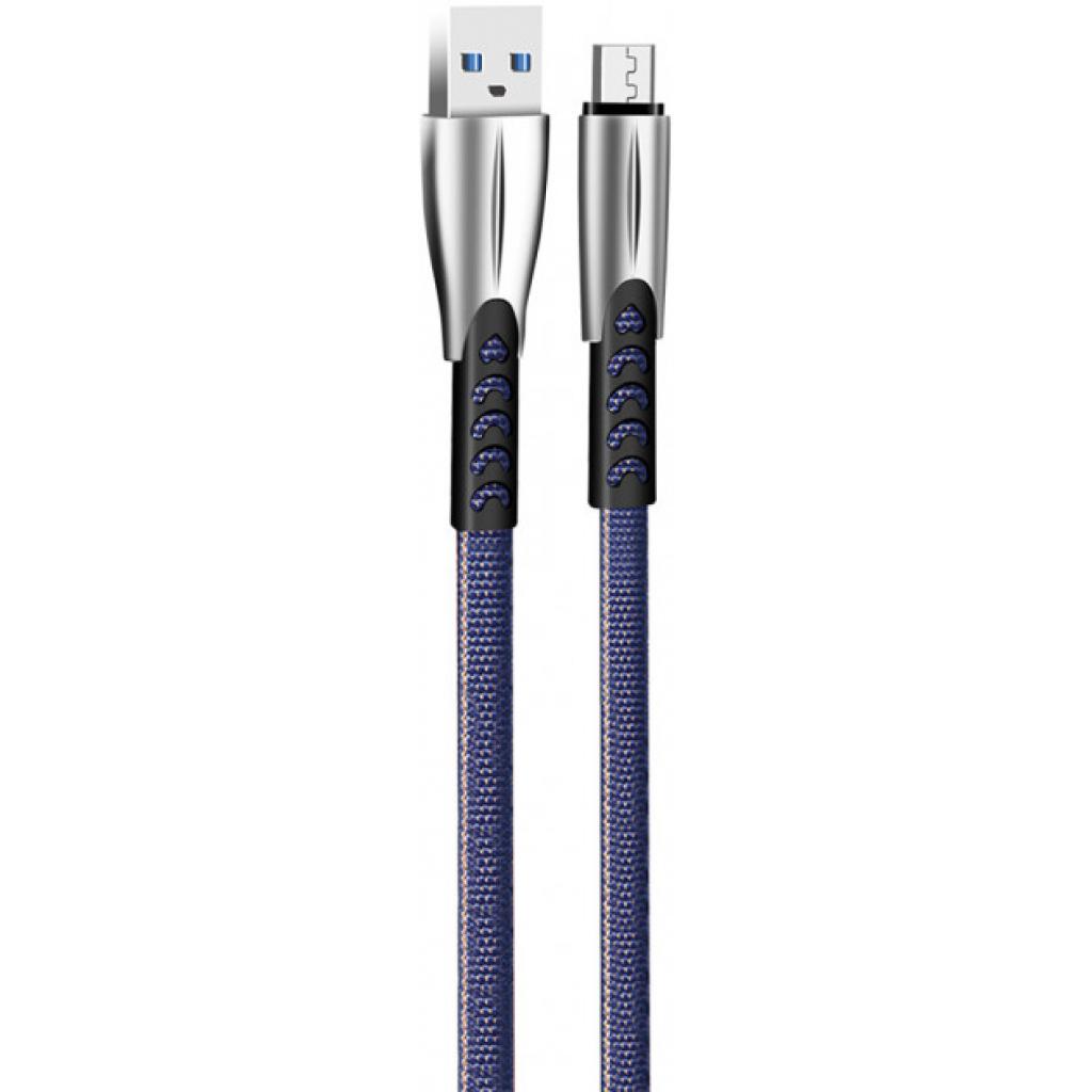 Дата кабель USB 2.0 AM to Micro 5P 1.0m zinc alloy blue ColorWay (CW-CBUM011-BL) - 1 Дата кабель USB 2.0 AM to Micro 5P 1.0m zinc alloy blue ColorWay (CW-CBUM011-BL) - 1