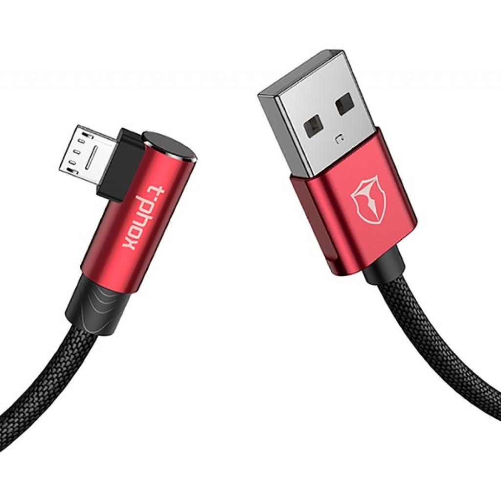 Дата кабель USB 2.0 AM to Micro 5P 1.2m 3A for Gaming Black/Red T-Phox (T-M804 Black/Red) - 1 Дата кабель USB 2.0 AM to Micro 5P 1.2m 3A for Gaming Black/Red T-Phox (T-M804 Black/Red) - 1