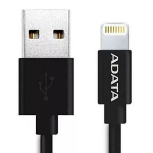 Дата кабель USB 2.0 AM to Lightning 1.0m MFI Black ADATA (AMFIPL-1M-CBK)