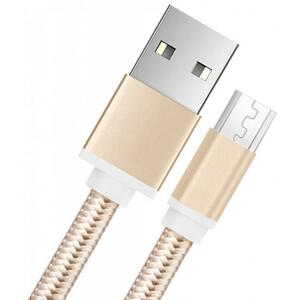 Дата кабель USB 2.0 AM to Micro 5P 1.0m nylon gold XoKo (SC-100m-GD)