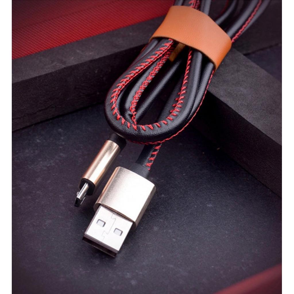 Дата кабель USB 2.0 AM to Micro 5P 1.0m leather black XoKo (SC-115m-BK) - 1 Дата кабель USB 2.0 AM to Micro 5P 1.0m leather black XoKo (SC-115m-BK) - 1