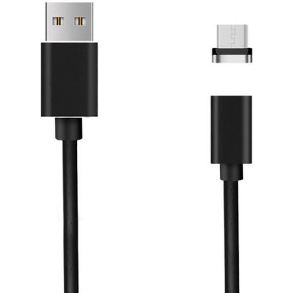 Дата кабель USB 2.0 AM to Micro 5P Magneto leather black XoKo (SC-365m MGNT-BK)
