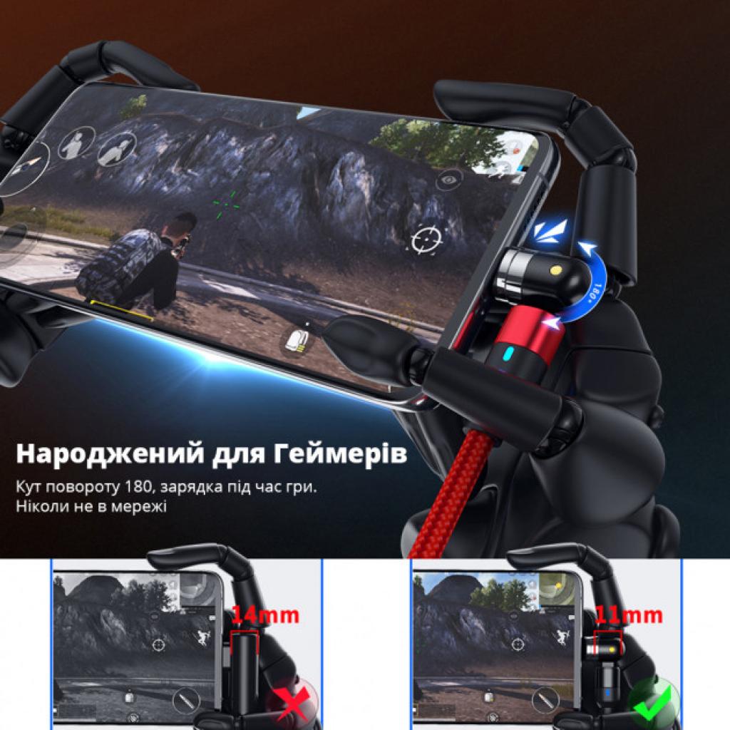 Дата кабель USB 2.0 AM to Lightning + Micro 5P + Type-C 1.0m Magneto 540 XoKo (SC-390MGNT-BK) - 3 Дата кабель USB 2.0 AM to Lightning + Micro 5P + Type-C 1.0m Magneto 540 XoKo (SC-390MGNT-BK) - 3