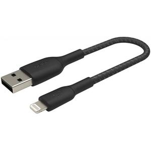 Дата кабель USB 2.0 AM to Lightning 0.15m black Belkin (CAA002BT0MBK)
