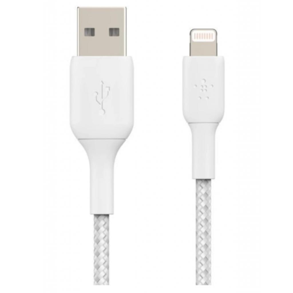 Дата кабель USB 2.0 AM to Lightning 0.15m white Belkin (CAA002BT0MWH) - 2