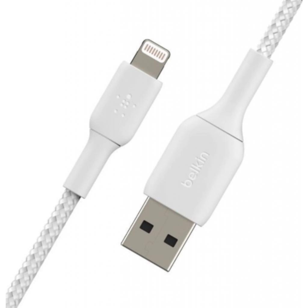 Дата кабель USB 2.0 AM to Lightning 0.15m white Belkin (CAA002BT0MWH) - 3