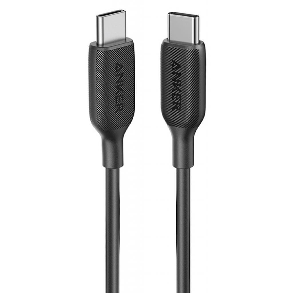 Дата кабель USB Type-C to Type-C 0.9m Powerline III Black Anker (A8852H11)