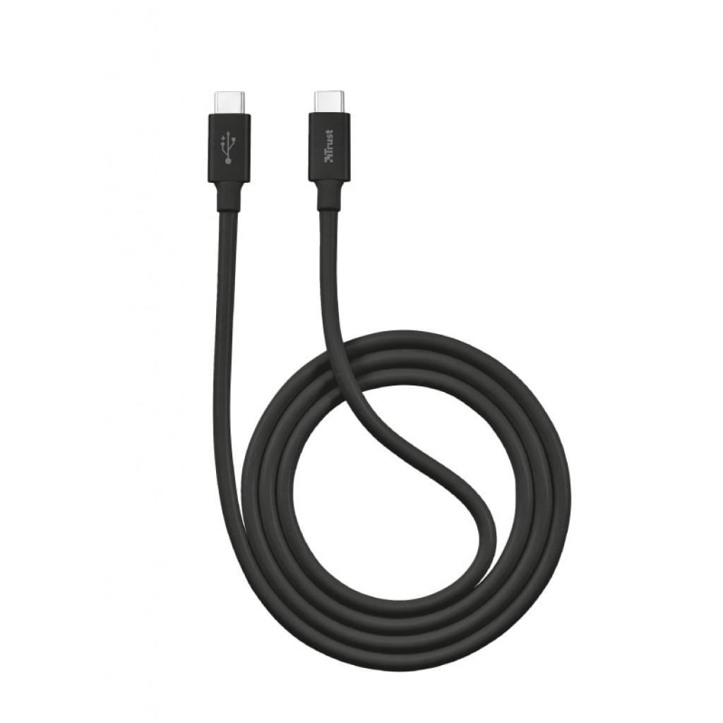 Дата кабель USB 2.0 Type-C to Type-C URBAN 480 Mbps PD2.01m BLACK Trust (21176) - 2
